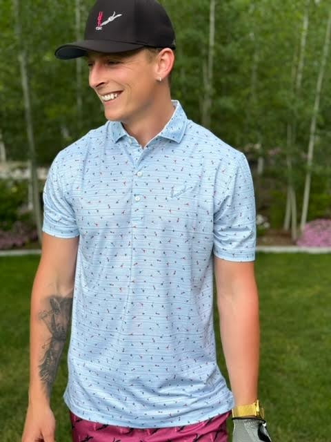 Men’s Golf Polo - Cocktails