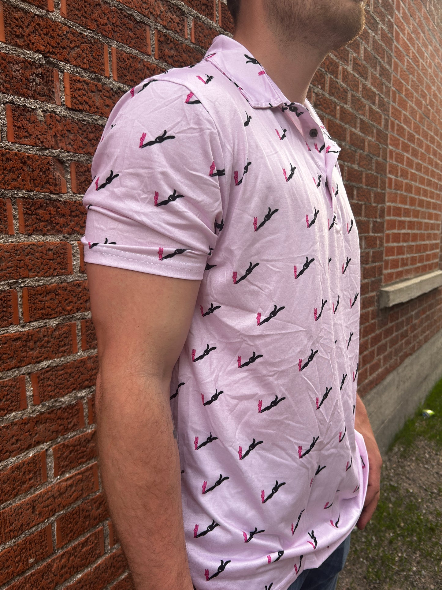 Men’s Golf Polo - Pink CBC