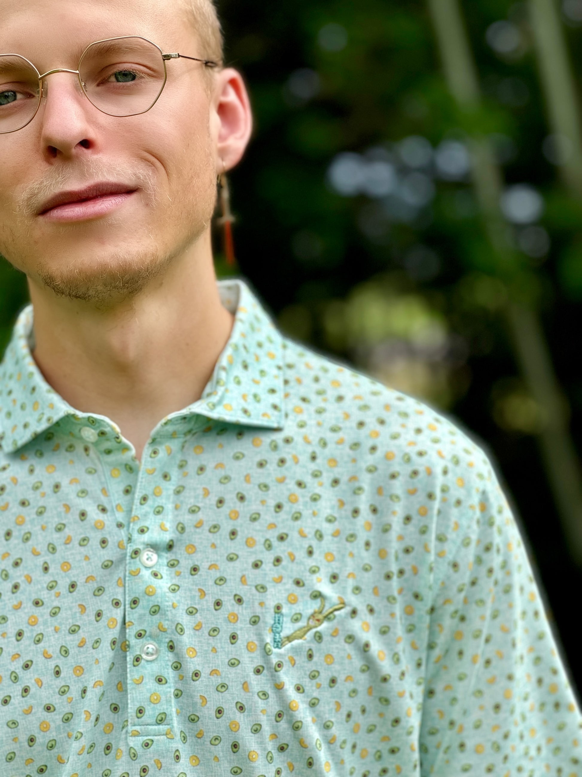 avocado dress shirt Wukai Friut Avocado Men's Casual Short-Sleeve Button Down Shirt