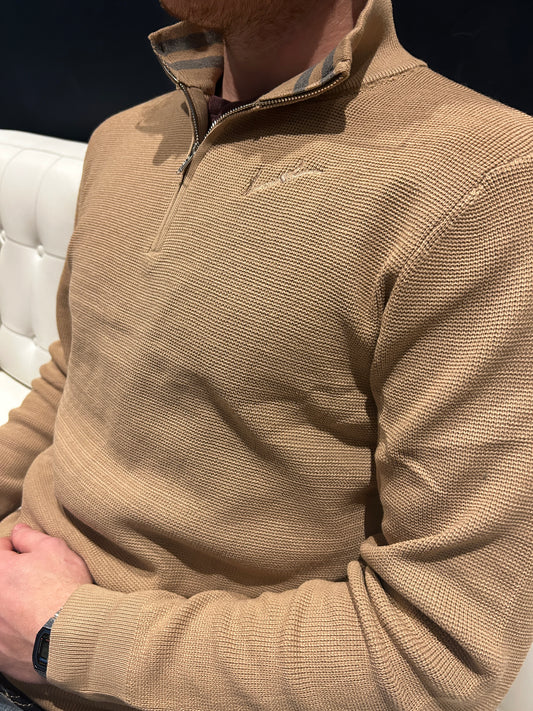Men’s Knit Quarter Zip - Khaki