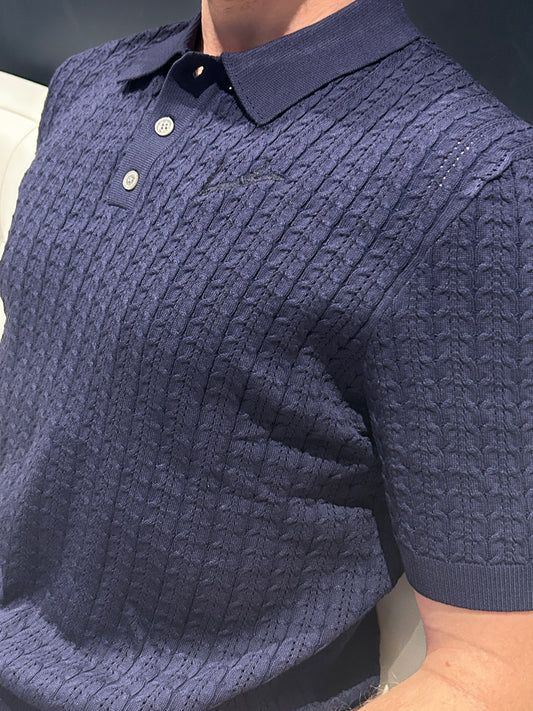 Men’s Knit Polo - Navy