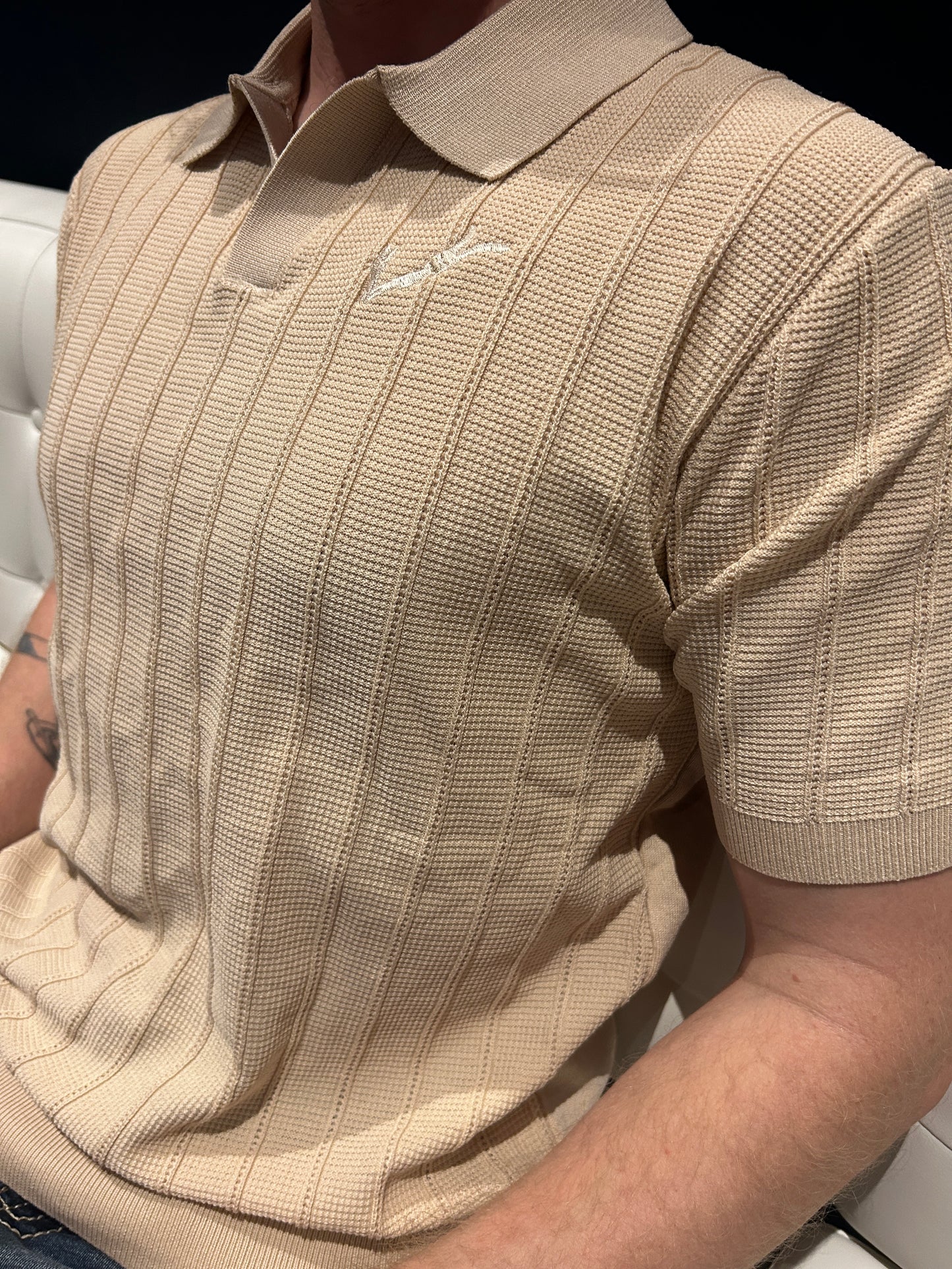 Men’s Knit Polo - Khaki