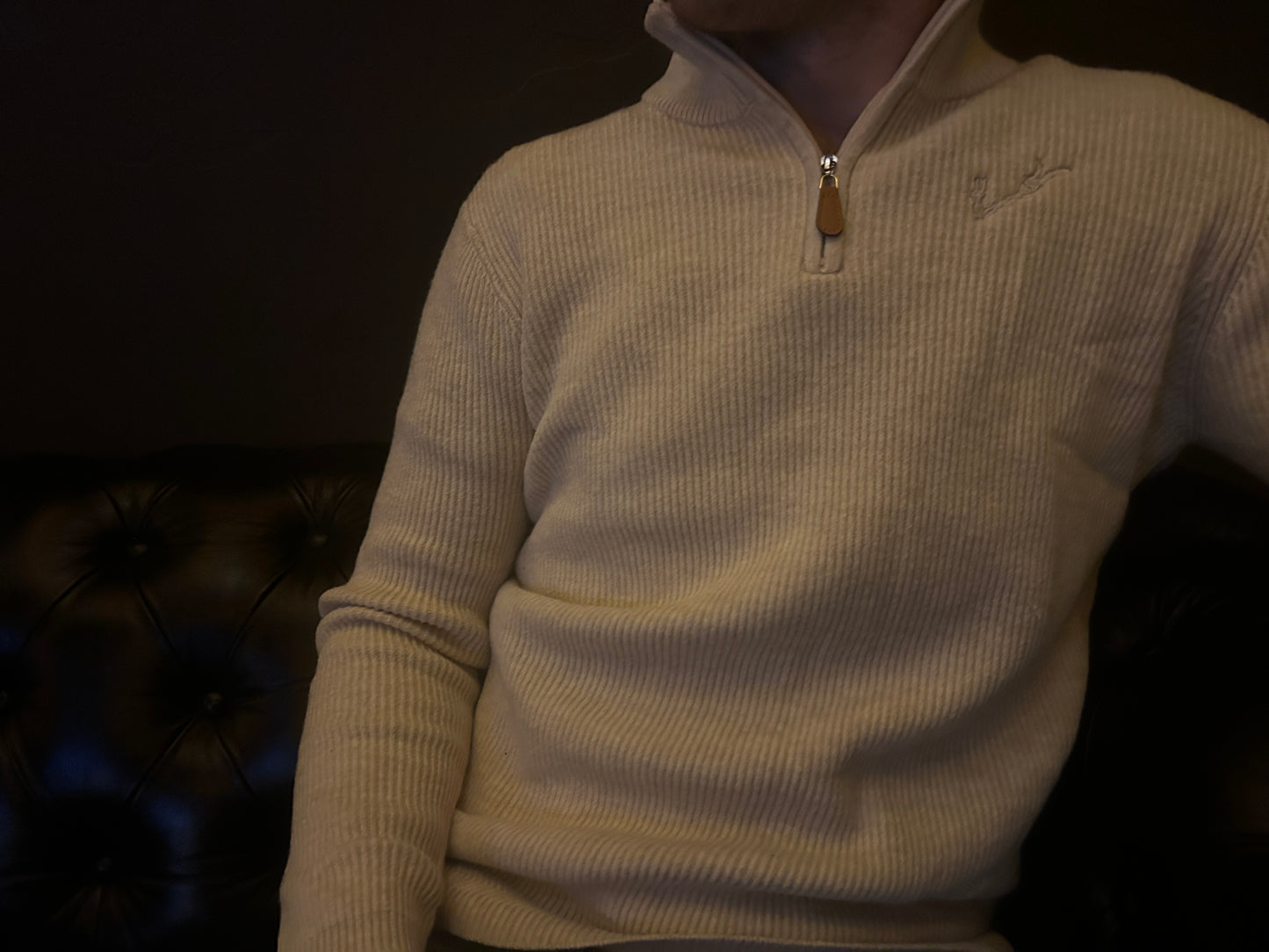 Men’s Knit Polo - Apricot