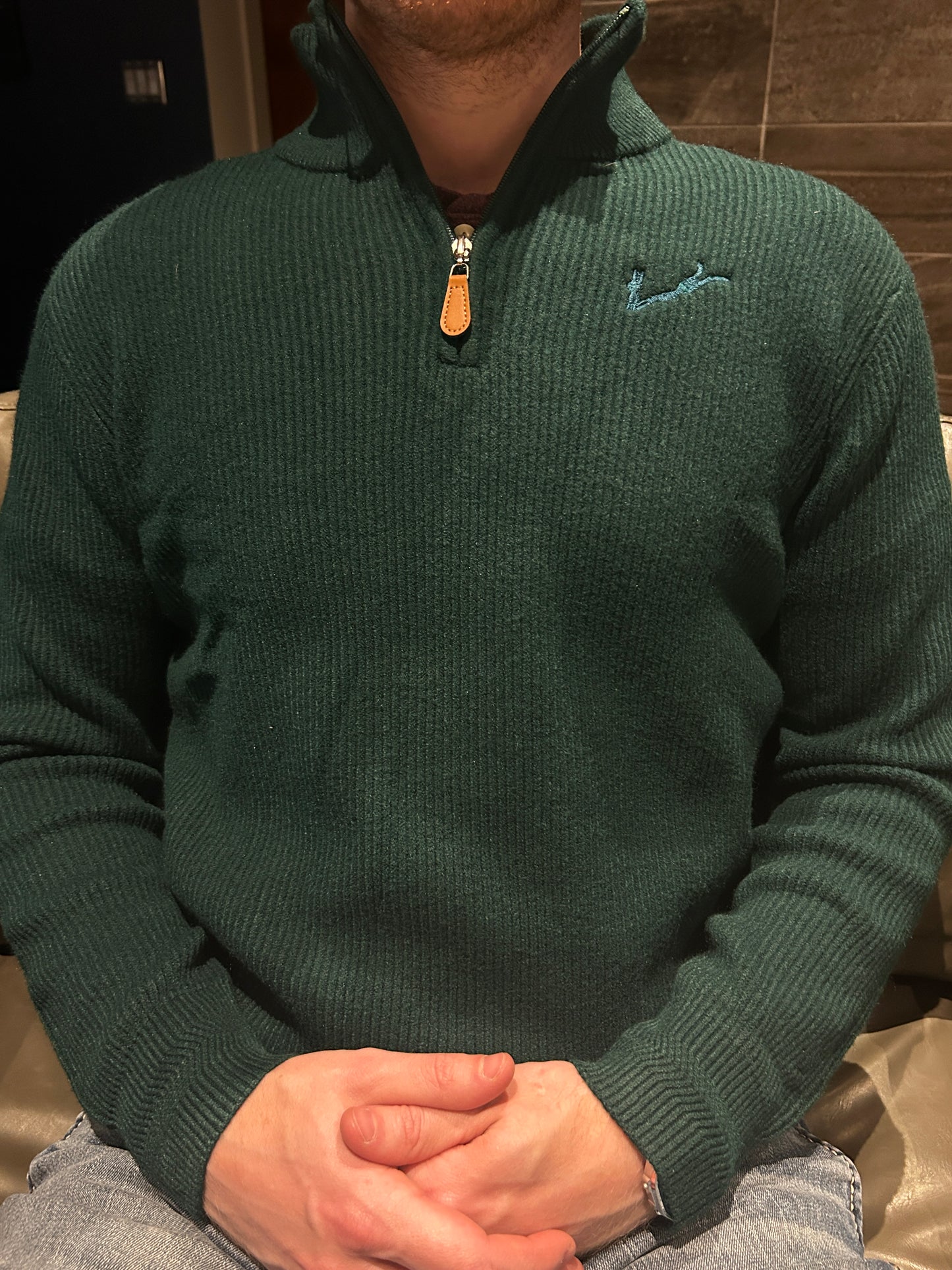 Men’s Quarter Zip - Emerald