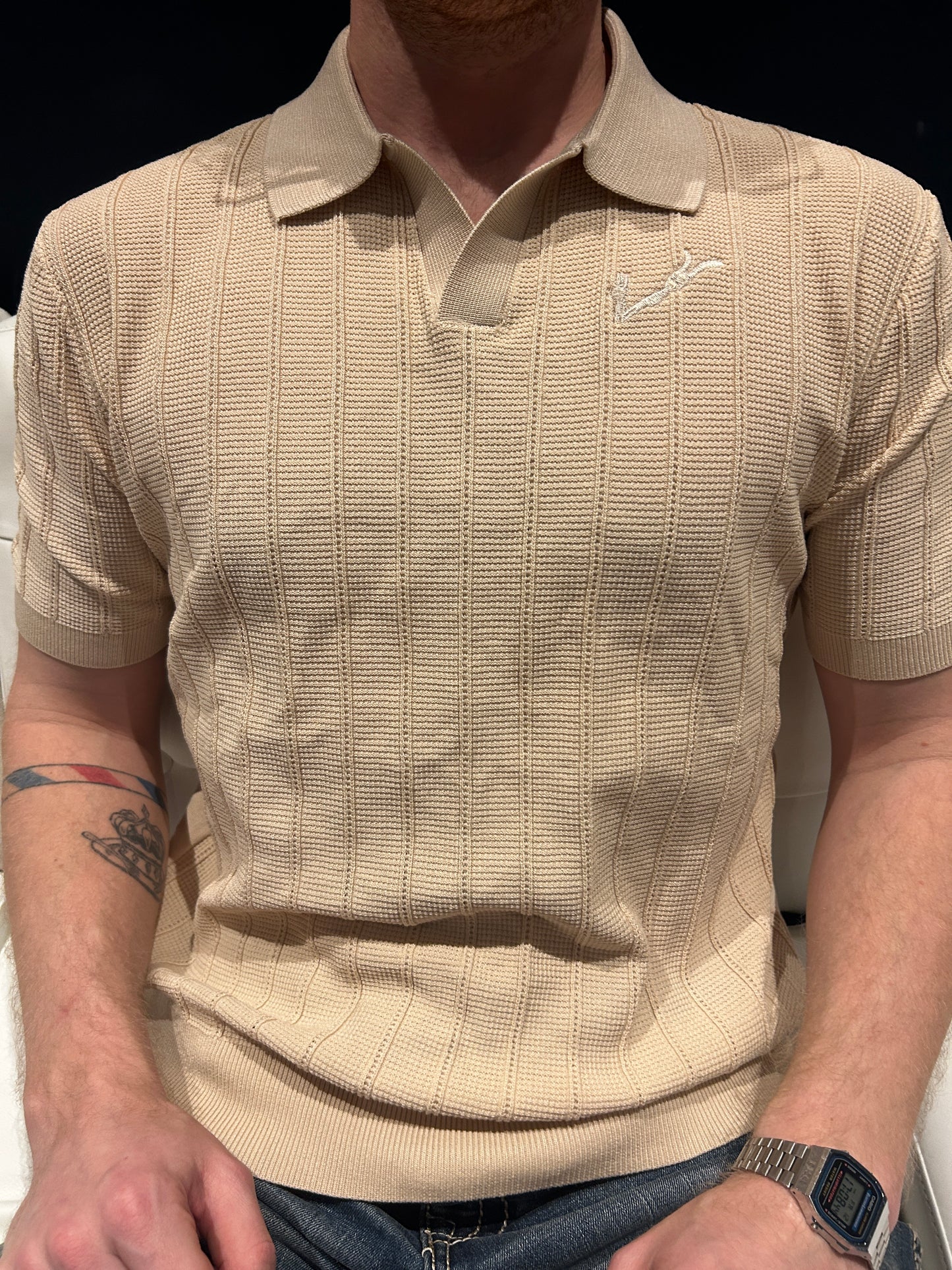 Men’s Knit Polo - Khaki