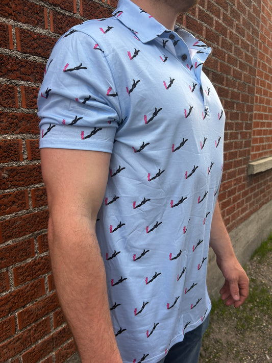 Men’s Golf Polo - Sky Blue CBC