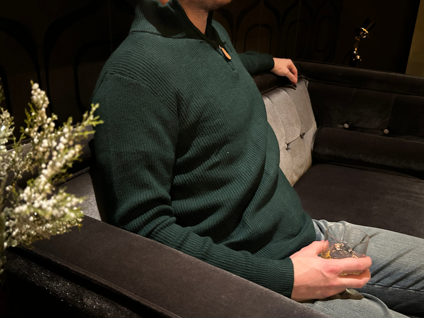 Men’s Quarter Zip - Emerald