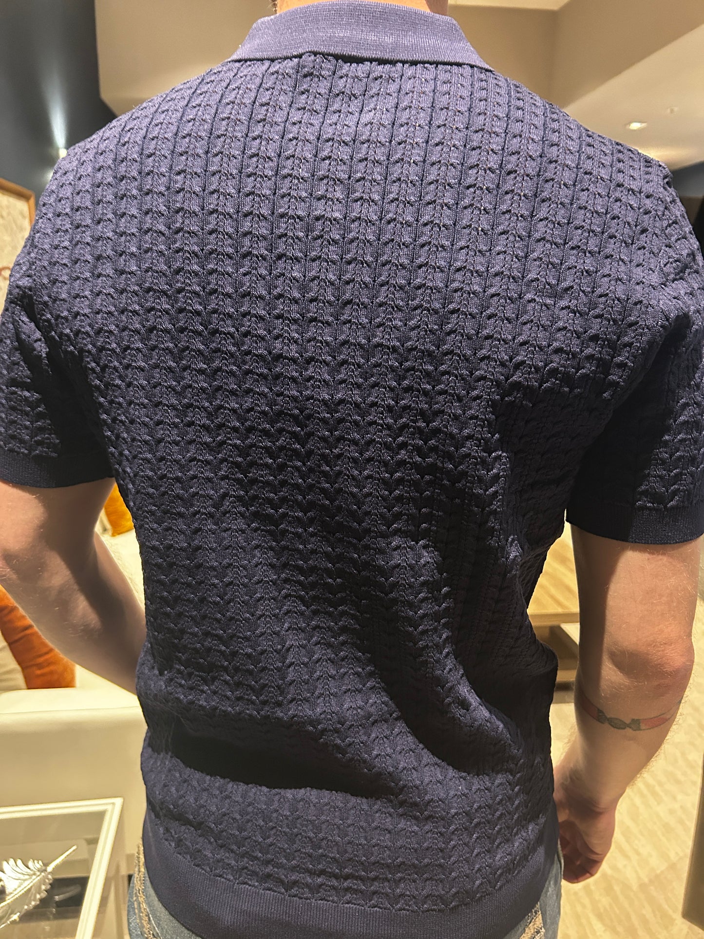Men’s Knit Polo - Navy