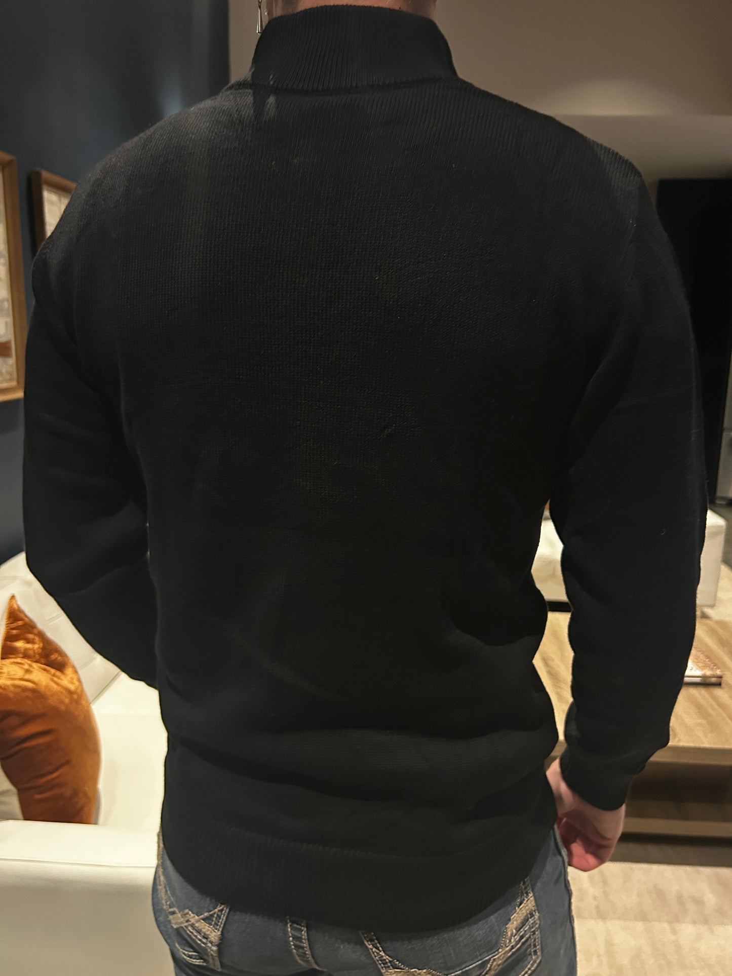 Men’s Knit Quarter Zip - Black