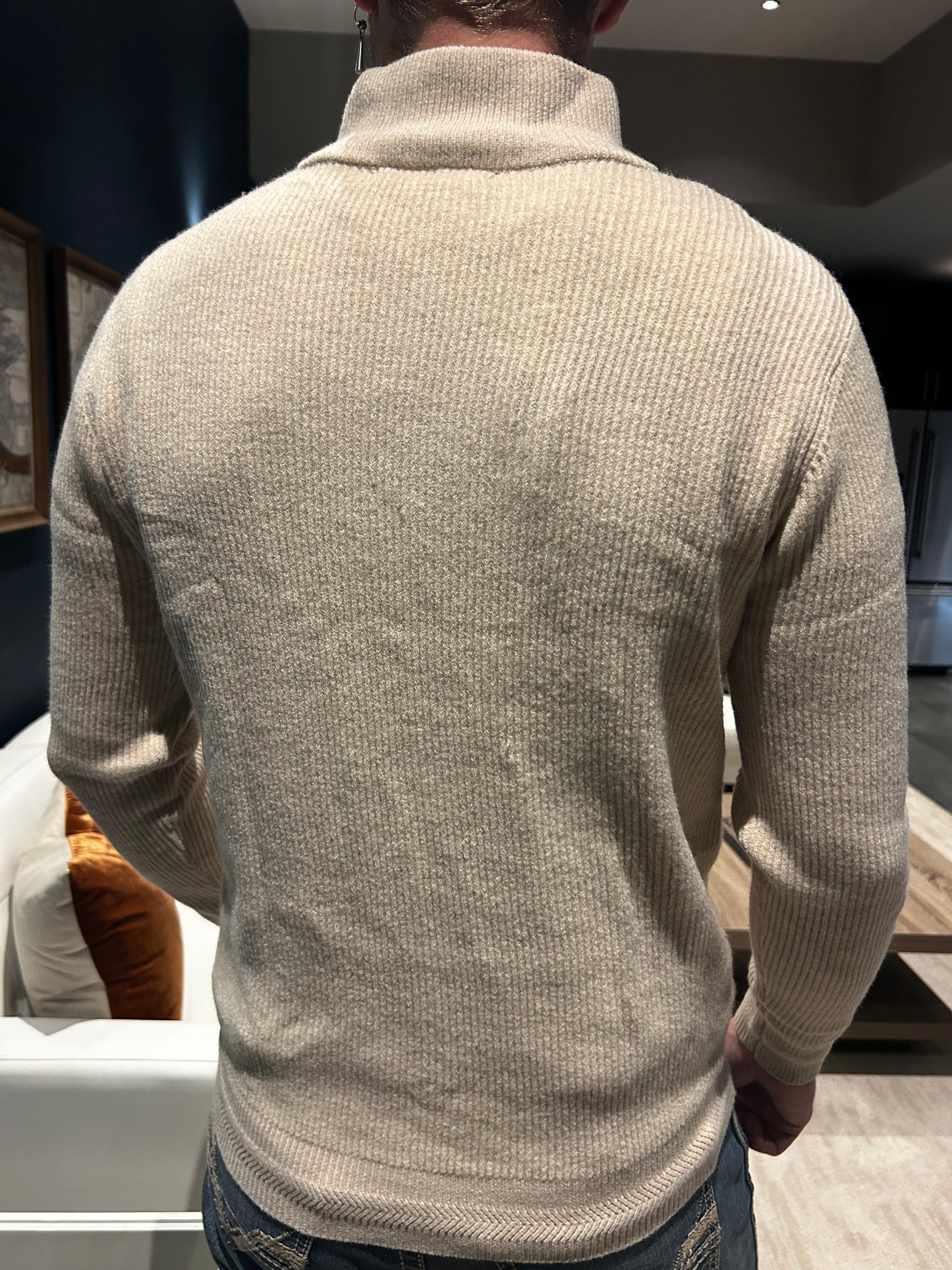 Men’s Knit Polo - Apricot