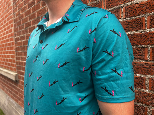 Men’s Golf Polo - Teal CBC