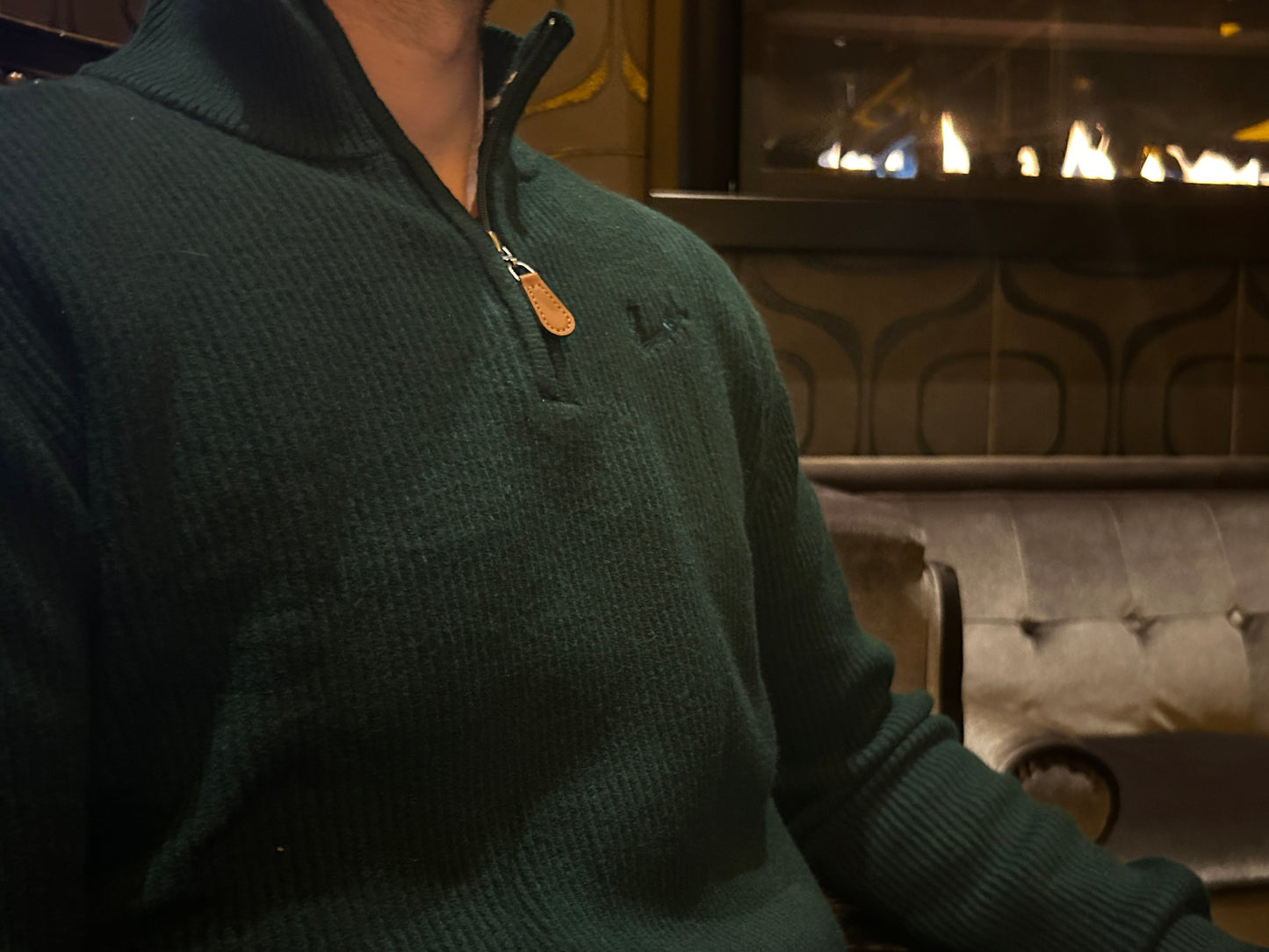 Men’s Quarter Zip - Emerald