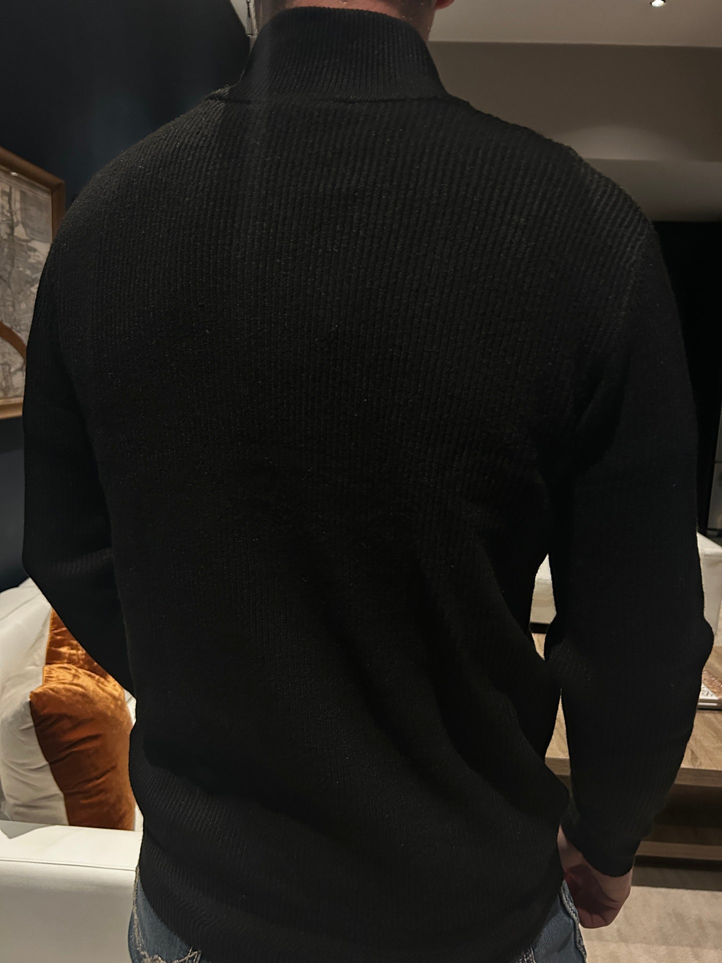 Men’s Knit Quarter Zip - Black